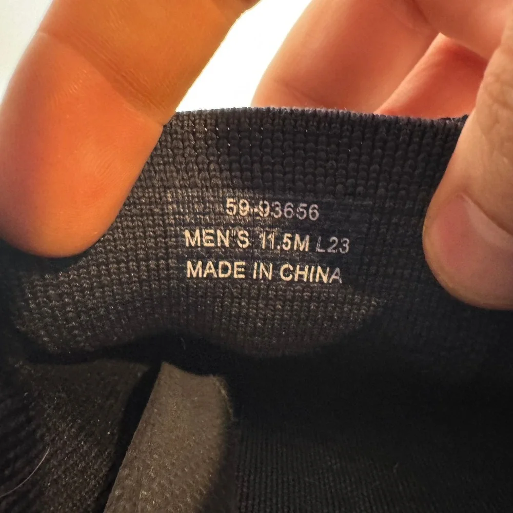 Johnston & Murphy XC4 Prentiss Navy Knit Leather Sneakers Mens 11.5 M 59-93656